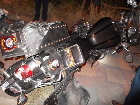 Roitman’s bike lay on its side after the fatal crash.